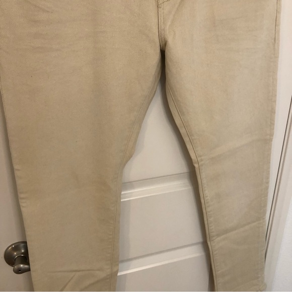 NWT New Scotch & Soda Amsterdam skim Regular 36 Slim Fit Jeans Beige cream $149 - Picture 3 of 16